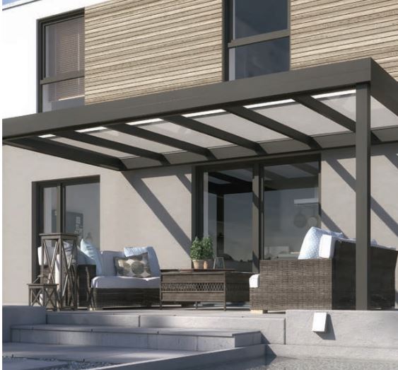 PERGOLA A TOITURE RIGIDE MOBILE SKYTOP FLAT 